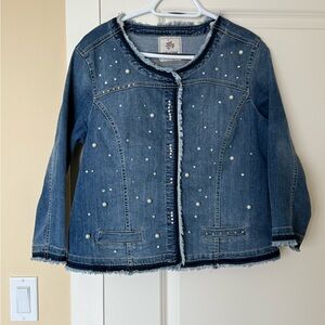 Dolcezza Embellished Denim Jean Jacket